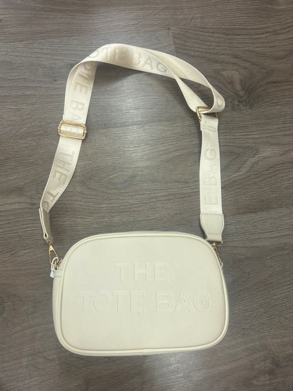 Handtas the tote bag in beige maat 23 op 17 cm