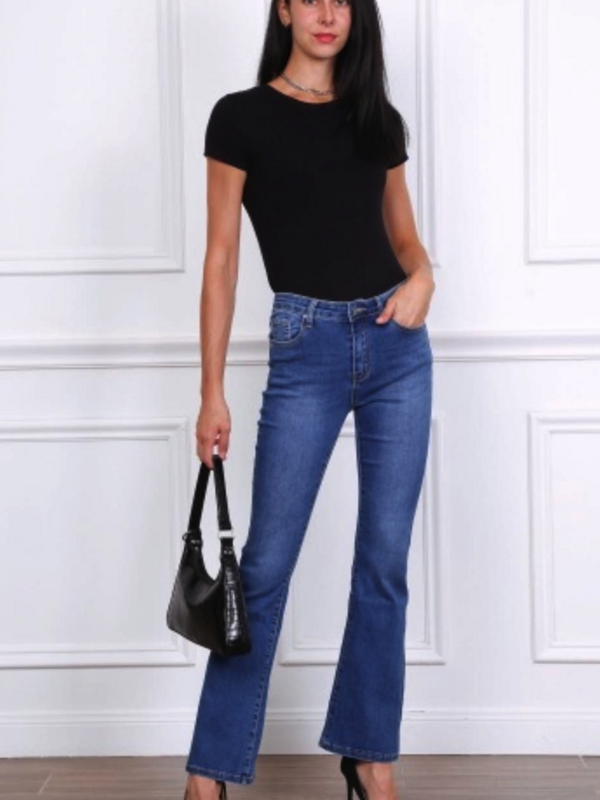 Jeans boot cut hoge taille