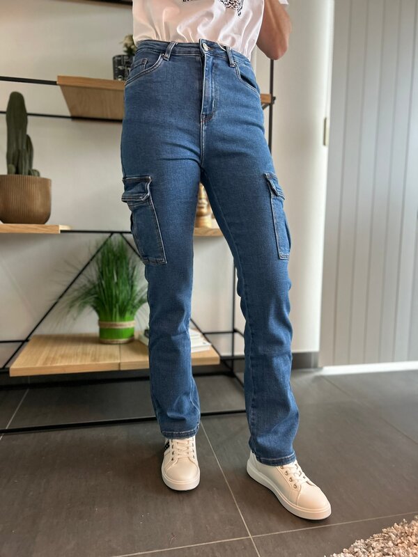 Jeans met zijzakken