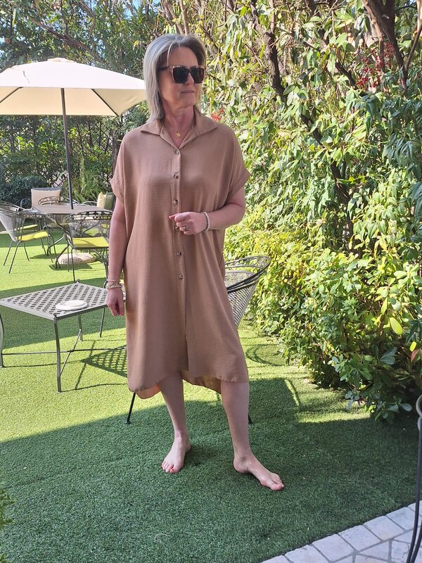 Los kleed in camel
