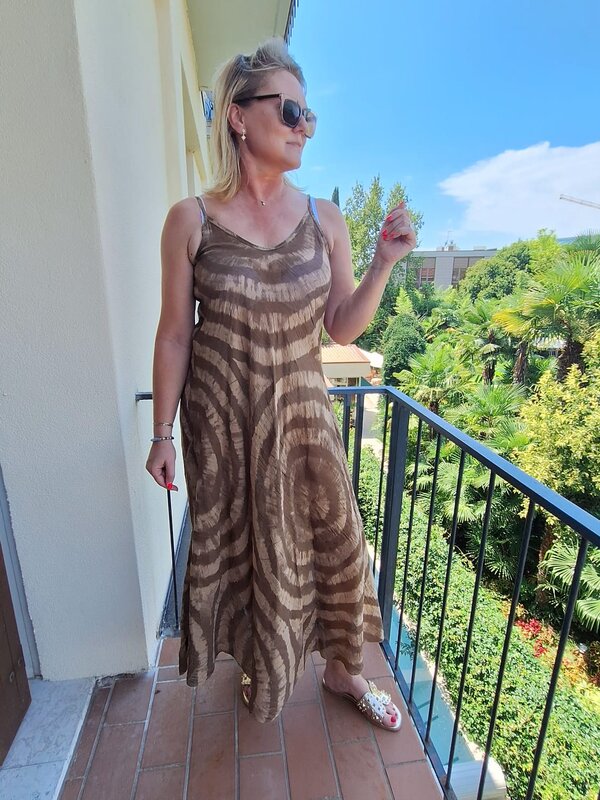 Kleedje in camel print