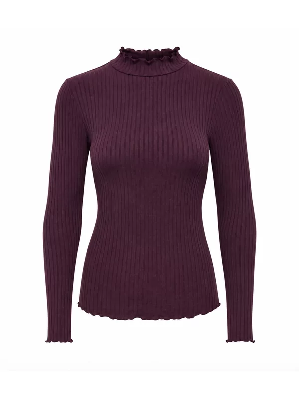 Jdy sous pull model Fransiska in aubergine