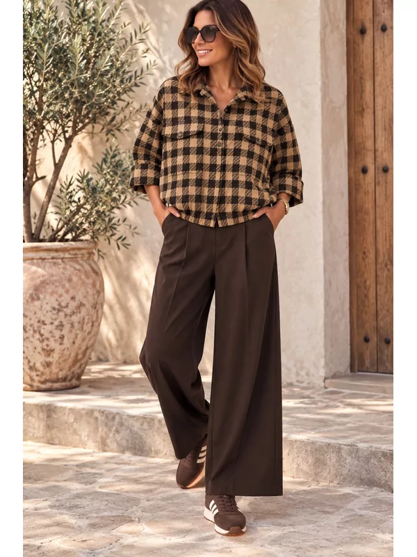Jas in taupe zwart