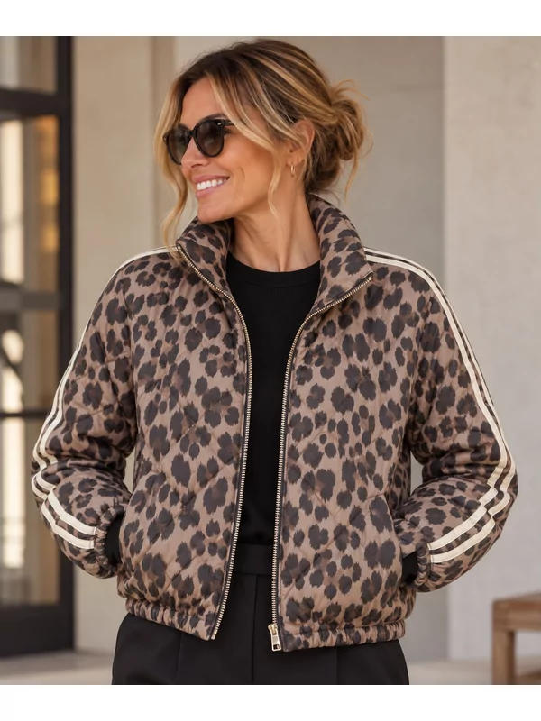 Jas in leopard print