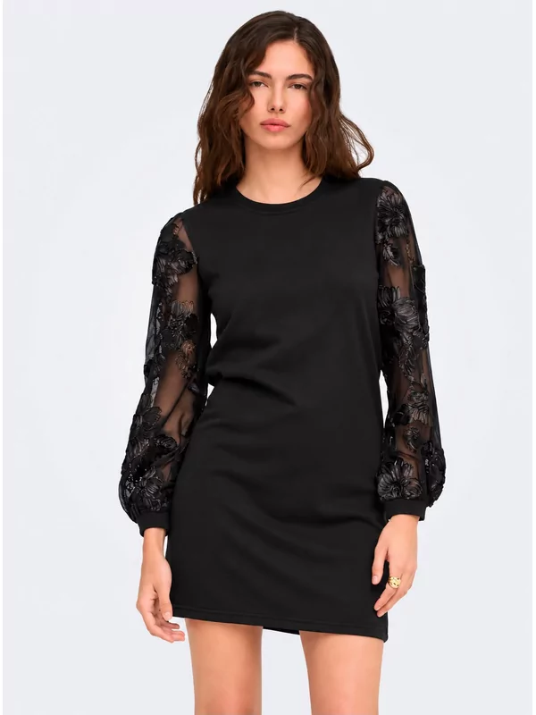 Jdy sweater kleedje Fairview in zwart