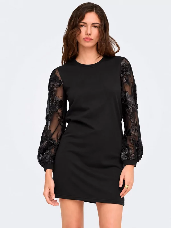 Jdy sweater kleedje Fairview in zwart
