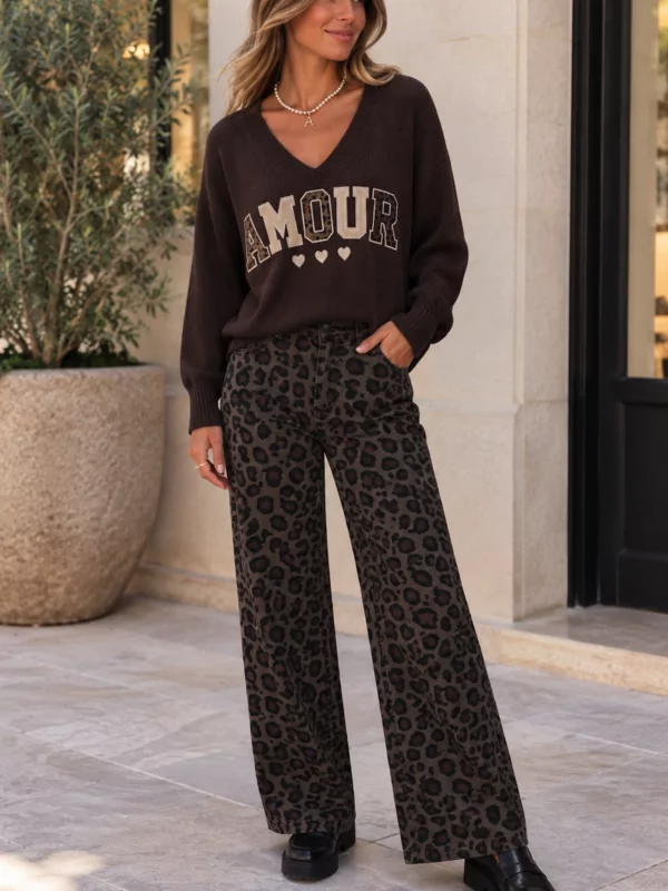 Pull amour in bruin