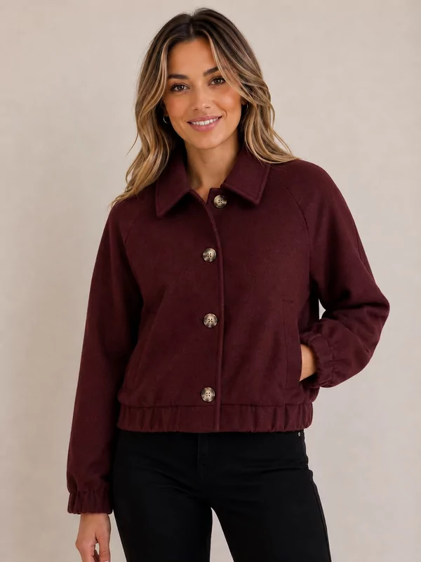 Only jas model Nancy in burgundy