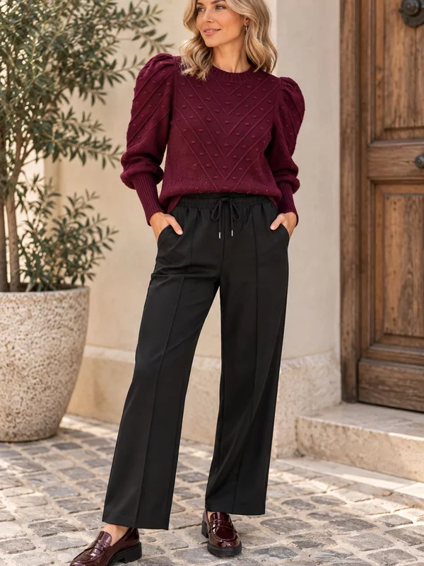 Pull in burgundy