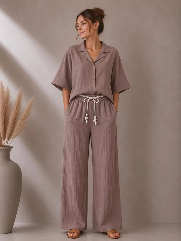 Hemdje in taupe