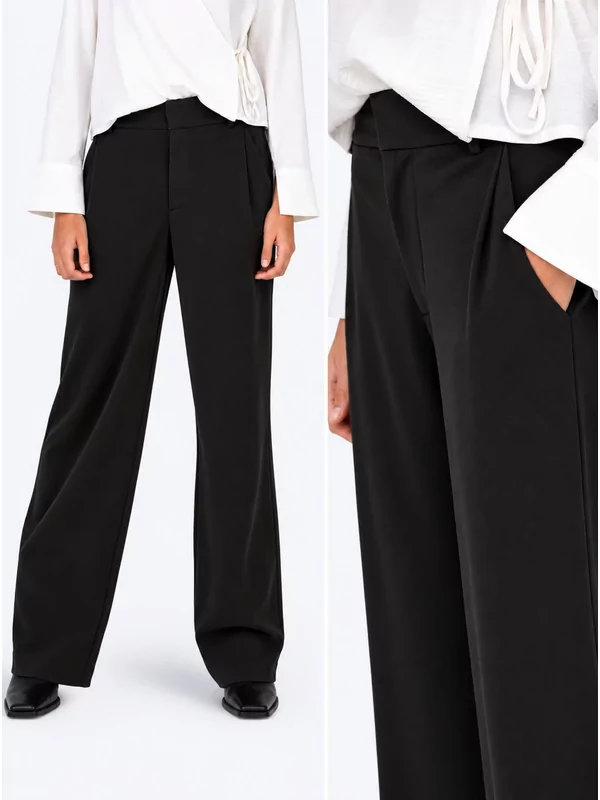 Jdy losse broek model geggo in zwart lengte 32