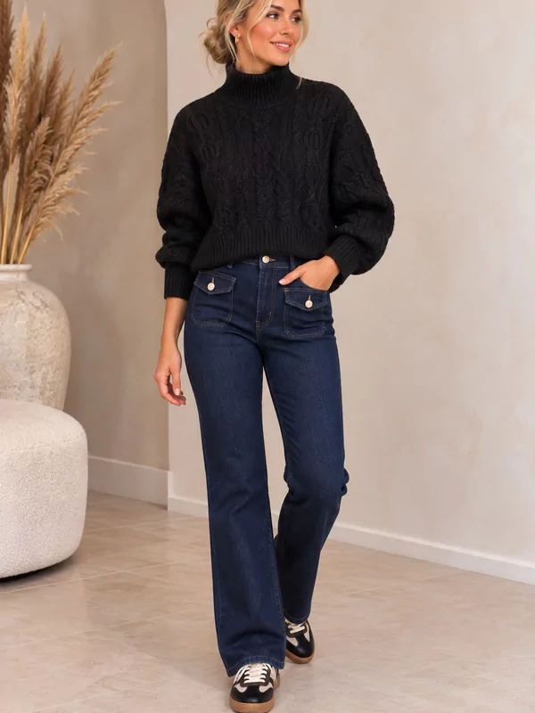 Only kabel pull model Hilde in zwart