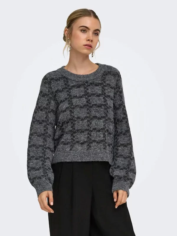Only pull Doffa in grijs zwart design