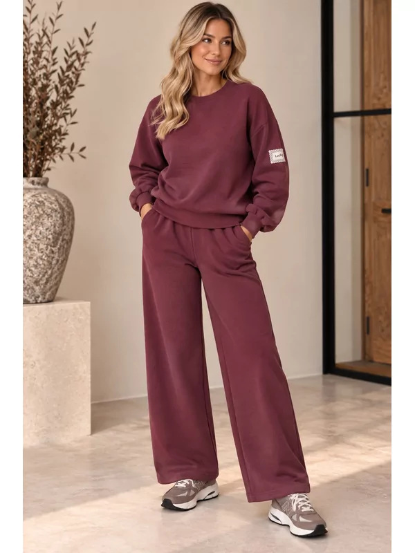 Setje lucky in burgundy