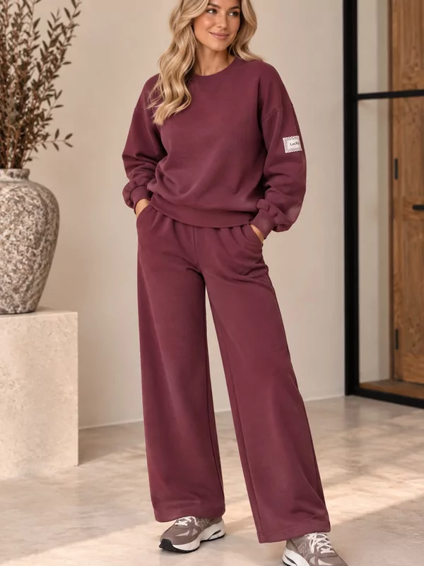 Setje lucky in burgundy