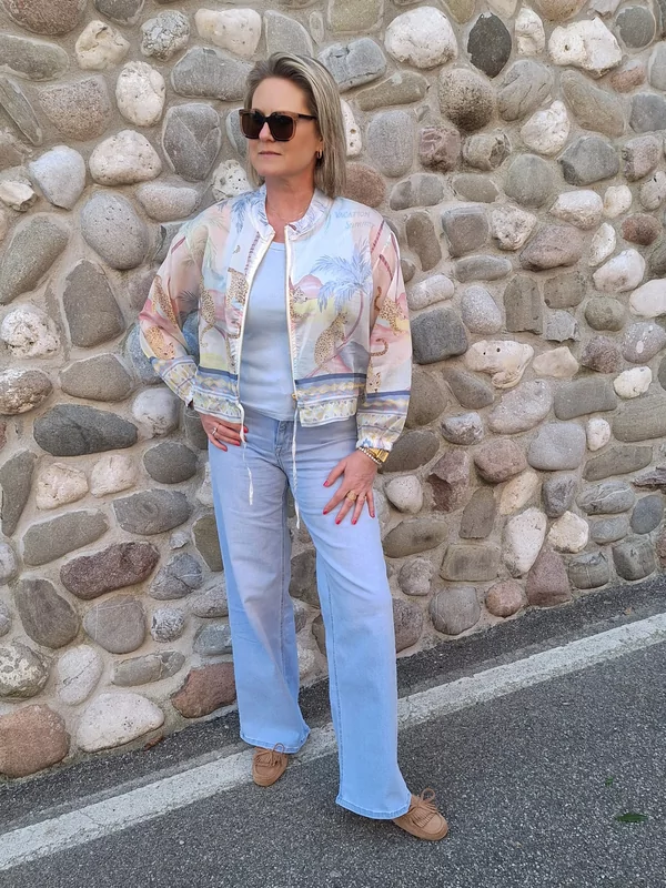 Vest in leuk printje