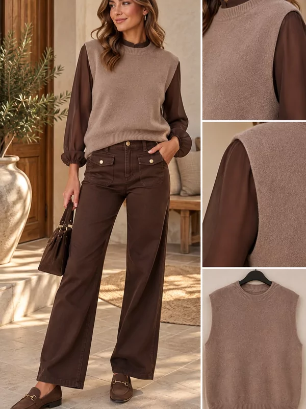 Debardeur in taupe