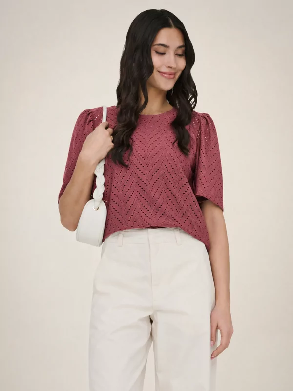 JDY carlo shirt in bordeaux