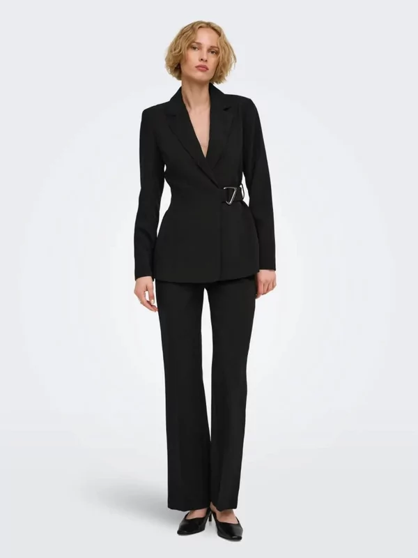 Jdy geklede broek model storm in zwart